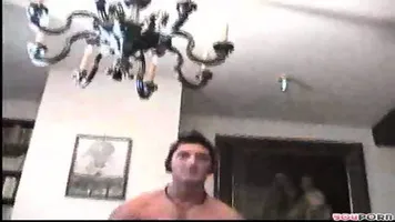 Beautiful Brunette Gobbles The Goo