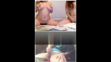 TWO Sizzling Omegle Whores! Happy To You Should!