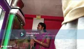 Desi Indian Wife Can't Stop Watching Bluge Flash At Shop.mp...