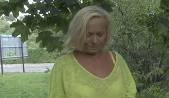 Granny Sara V Fucked Outdoors