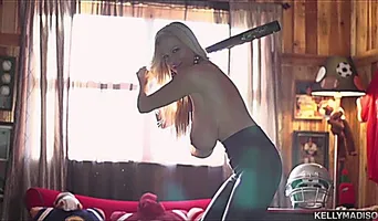 Sporty Milf Kelly Madison Shakes Her Big Tits In The Game R...