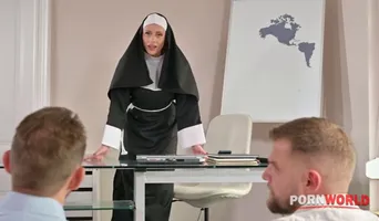 Pornworld 23 05 30 Brittany Bardot Threesome With Horny Nun...