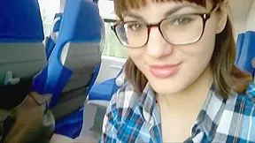 Public blowjob   swallow on train