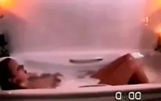 Bath masturbation interrupted