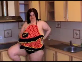 BBW kitchen mature plays