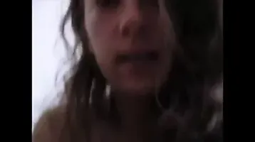 Busty British student riding