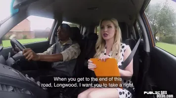 Busty English instructor publicly fucked by bbc