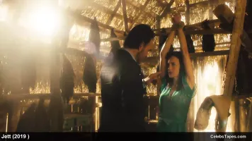 Carla Gugino & Jodie Turner-Smith all nude and striptease