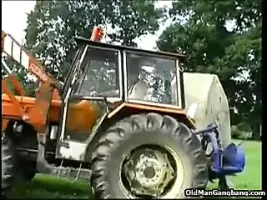 City girl fucked by old farmer