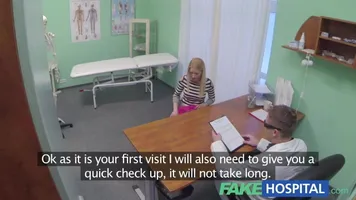 FakeHospital horny doctor gives sexy slim blonde orgasms