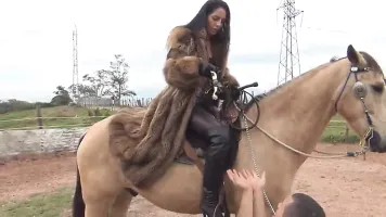 Fur Whipping Riding Goddess Ama K