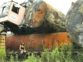 Gorgeous french babe in thigh high boots fucking