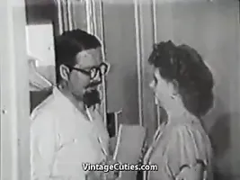 Hairy Boy Penetrating His New Friend (1950s Vintage)