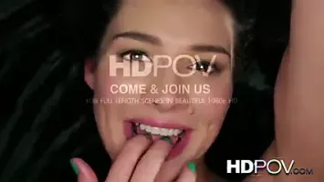 HD POV Horny Curly Haired Brunette loves a Creampie