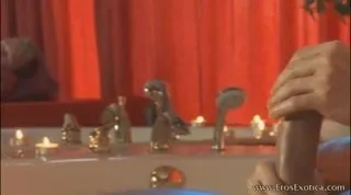 Healthy penis and self relaxation massage