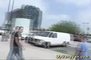 Her first bangvan fuck orgy