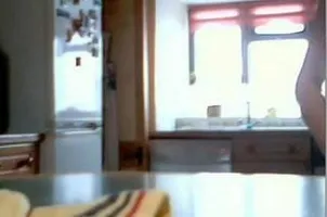 Hot mature  irons clothes