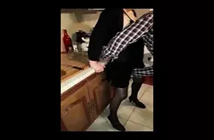 HUBBYS BUDDY FISTS HIS MATURE WIFE