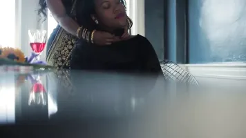 Indian Mistress seduces Submissive Ebony into Kinky Sex