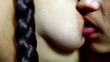 Juicy nipple sucking