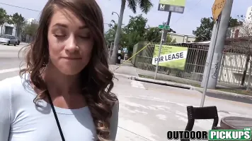Kirsten Lee gets fucked in public for a little cash prize