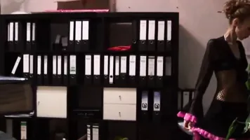 Lovely anorexic secretary