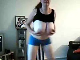 MATURE WITH MASSIVE BOOBS STRIPTEASE