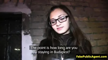 Real euro creampied by fake agent for cash