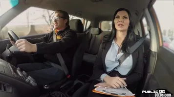 Real UK driving instructor publicly fucked
