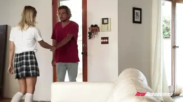 Schoolgirl Madison Hart Likes It Rough