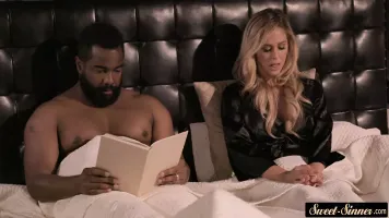 Seductive stepteen loves black cock