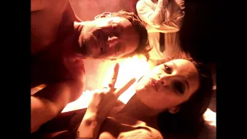 Selfie de  Vald avec Nikita Bellucci  et Ian Scott