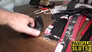 Skinny babe April Paisley dominated with ass fucking