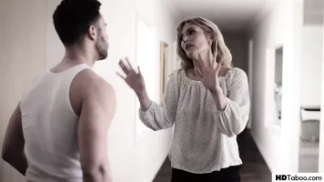 Step Mom cheats with a help of her reluctant stepson