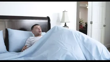 Step sister helps brother cum