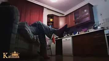 Turkish mistress Katniss with maid slave all day