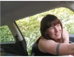 UK Webcam Milf outside play