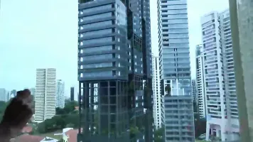 Victoria Rae Black gets a thick creampie in Singapore